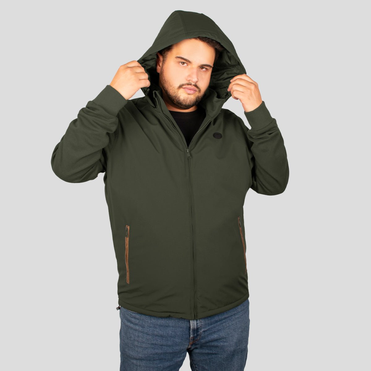 Chamarra con capucha desmontable y bolsillos para hombre Greenlander - Greenlander