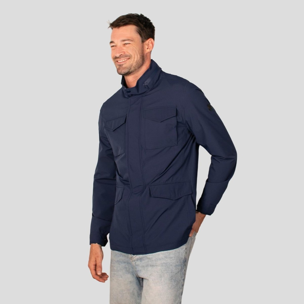 Chamarra con capucha oculta para hombre y cuello alto Greenlander - Greenlander