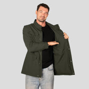 Chamarra con capucha oculta para hombre y cuello alto Greenlander - Greenlander