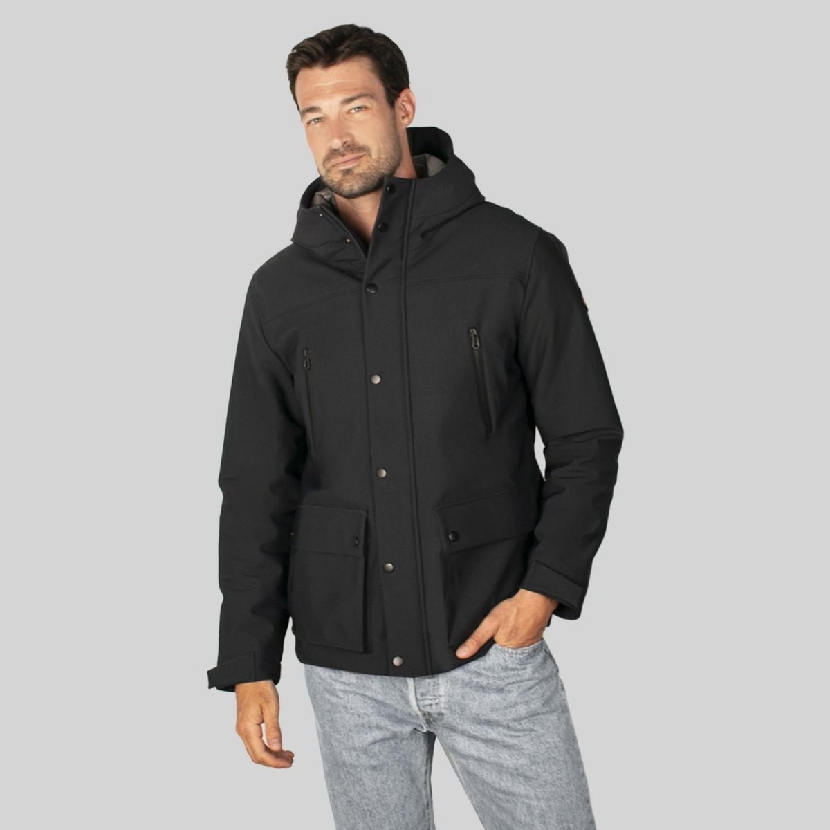 Chamarra con Capucha para hombre con bolsa interna Greenlander - Greenlander