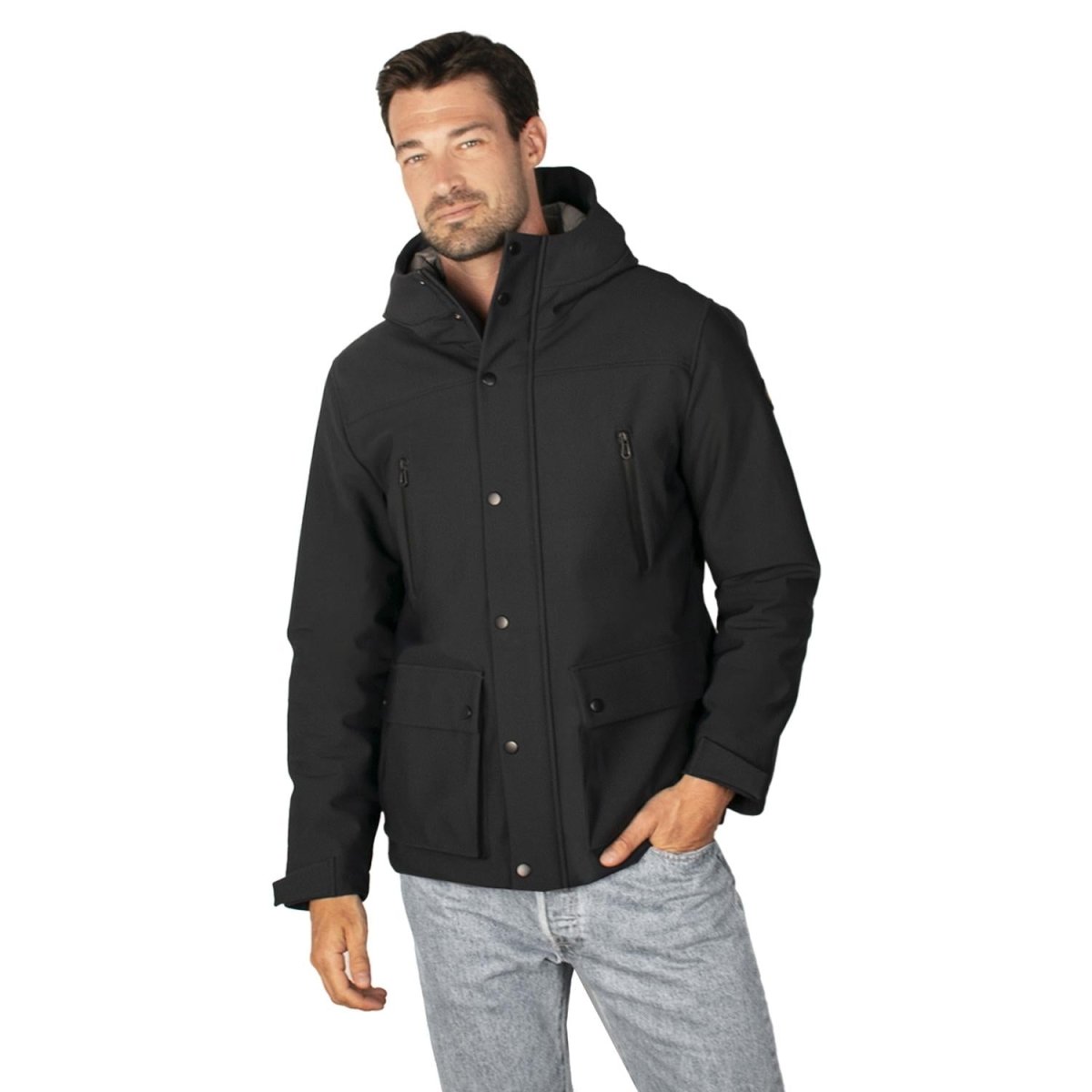 Chamarra con Capucha para hombre con bolsa interna Greenlander - Greenlander