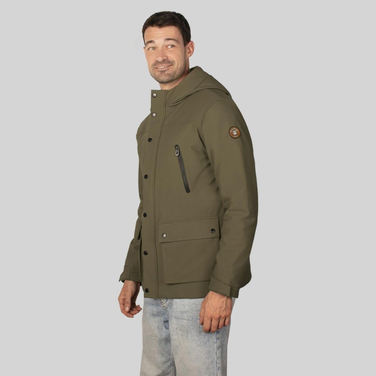 Chamarra con Capucha para hombre con bolsa interna Greenlander - Greenlander