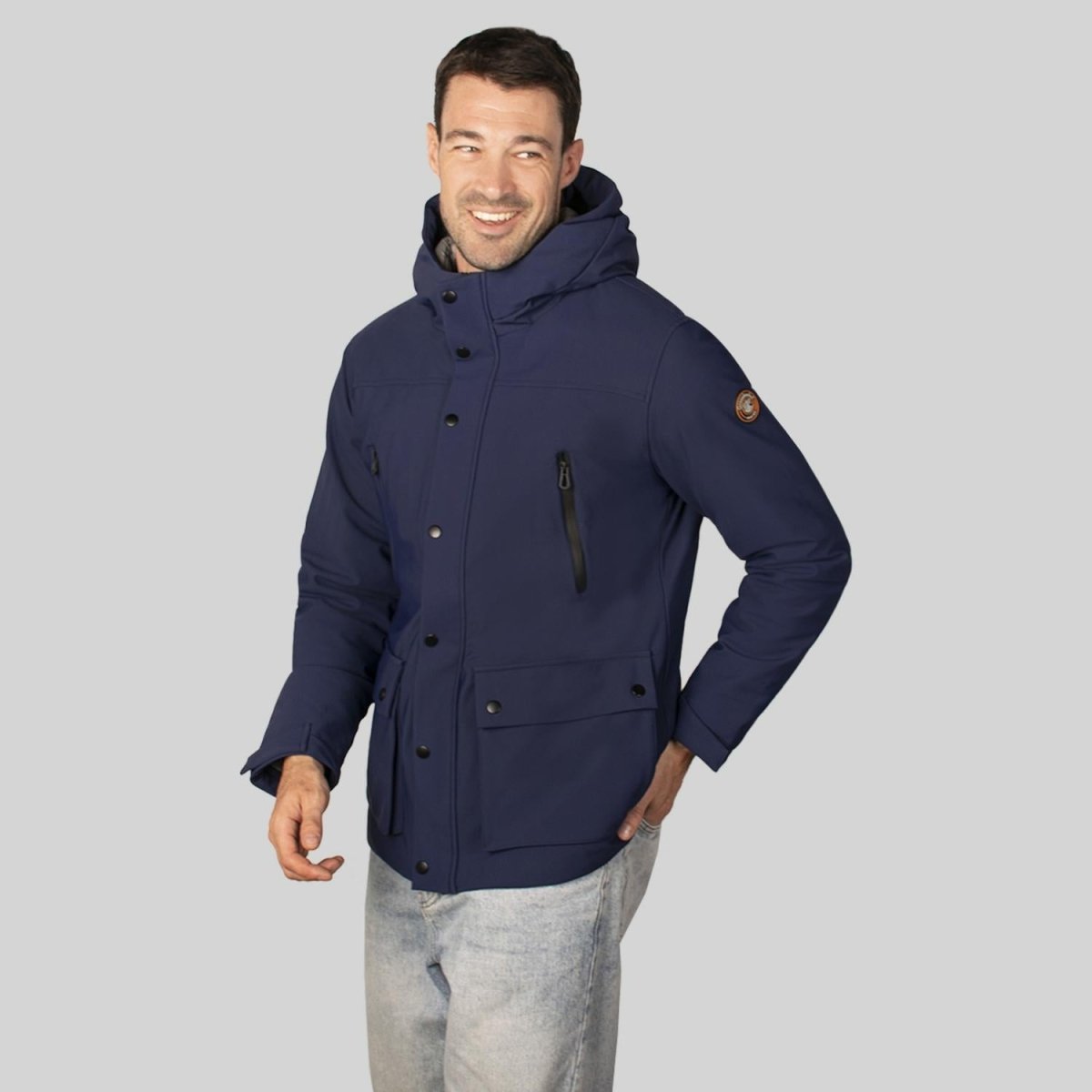 Chamarra con Capucha para hombre con bolsa interna Greenlander - Greenlander