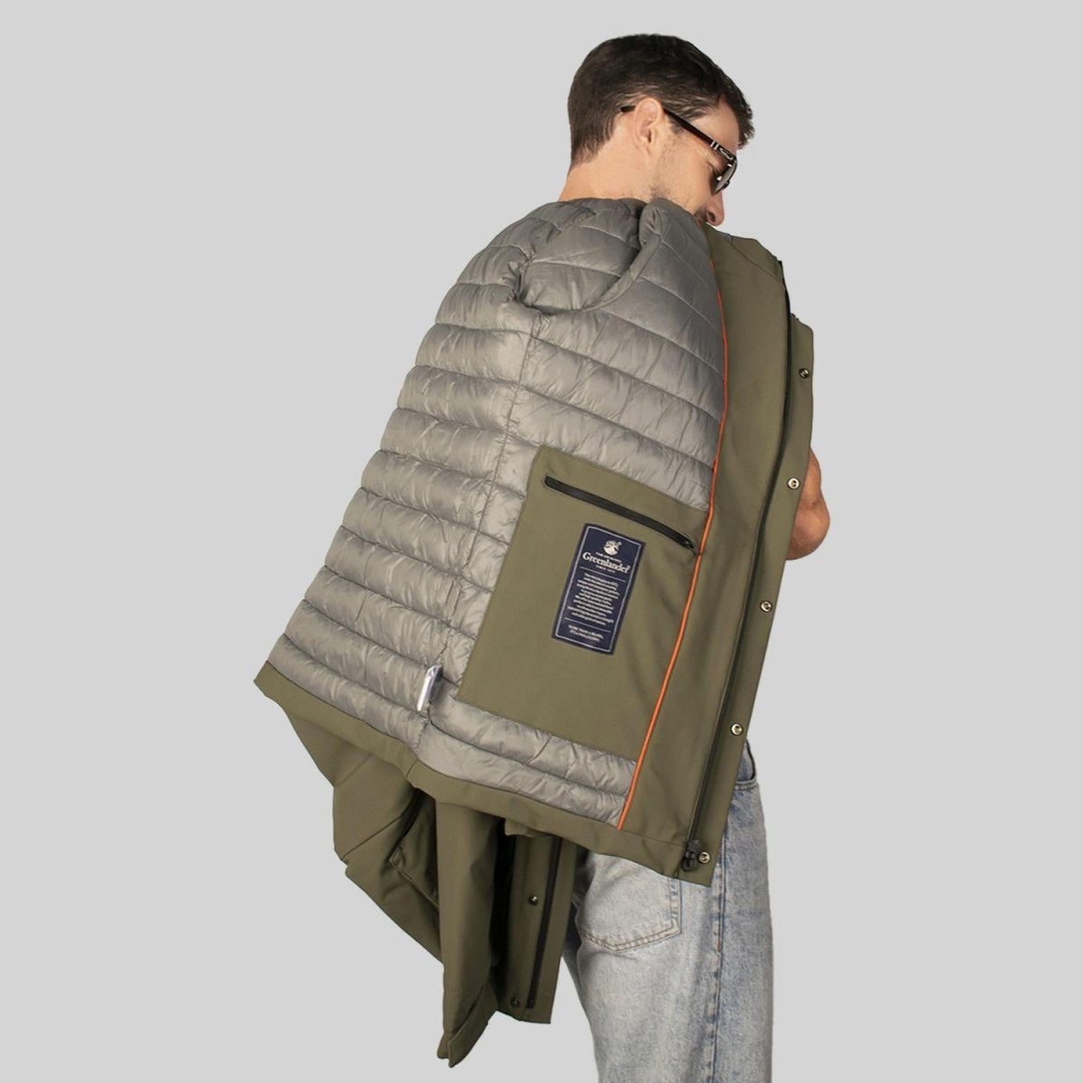 Chamarra con Capucha para hombre con bolsa interna Greenlander - Greenlander