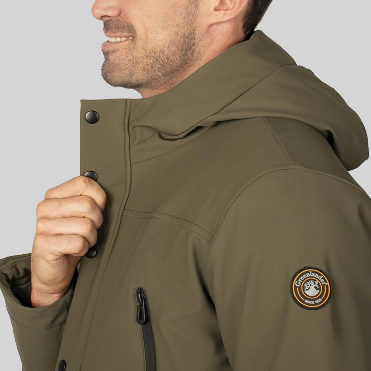 Chamarra con Capucha para hombre con bolsa interna Greenlander - Greenlander