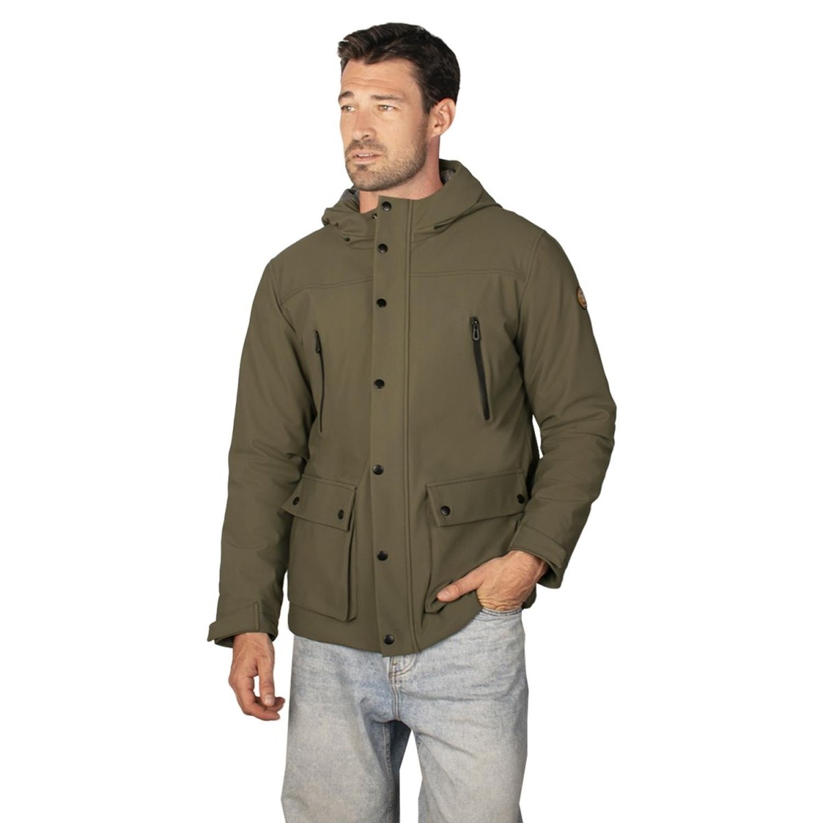 Chamarra con Capucha para hombre con bolsa interna Greenlander - Greenlander