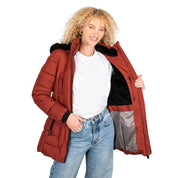 Chamarra Con Gorro Desmontable Mujer Premium - Greenlander