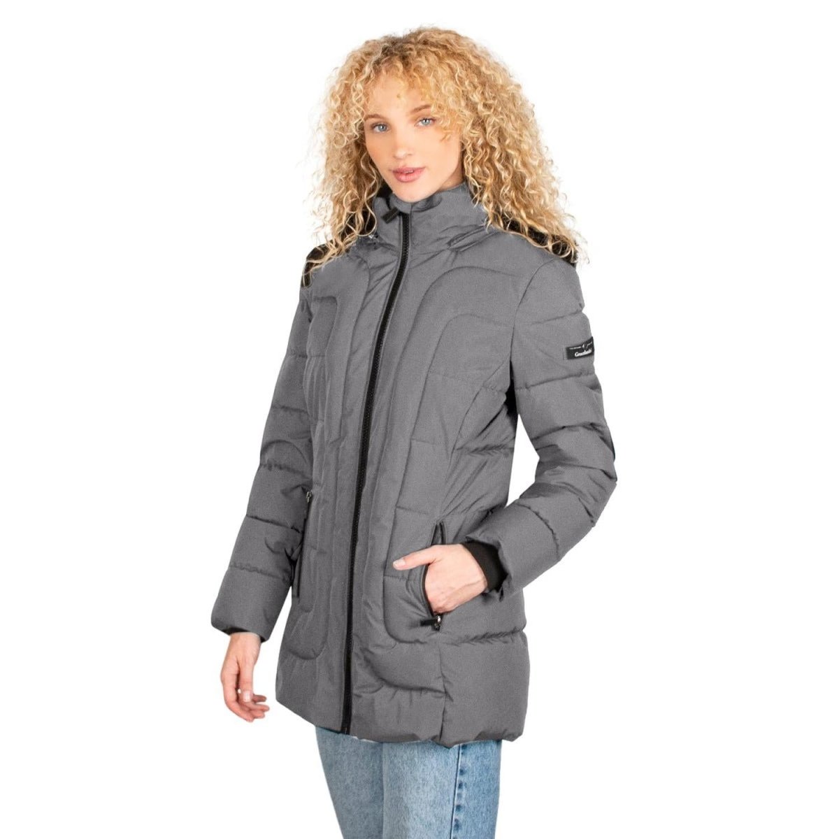 Chamarra Con Gorro Desmontable Mujer Premium - Greenlander