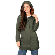 Chamarra Con Gorro Fijo y Forro Capitonado en Contraste Greenlander Mujer - The Original Greenlander