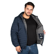 Chamarra con Relleno de Pluma y Gorro Hombre Plus Size - The Original Greenlander