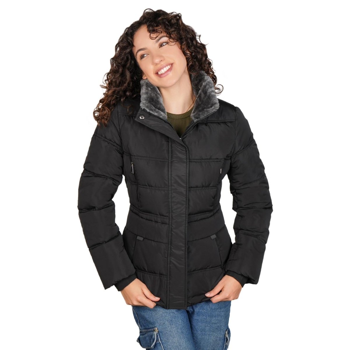 Chamarra corta capitonada para mujer con bolsillos Greenlander - Greenlander