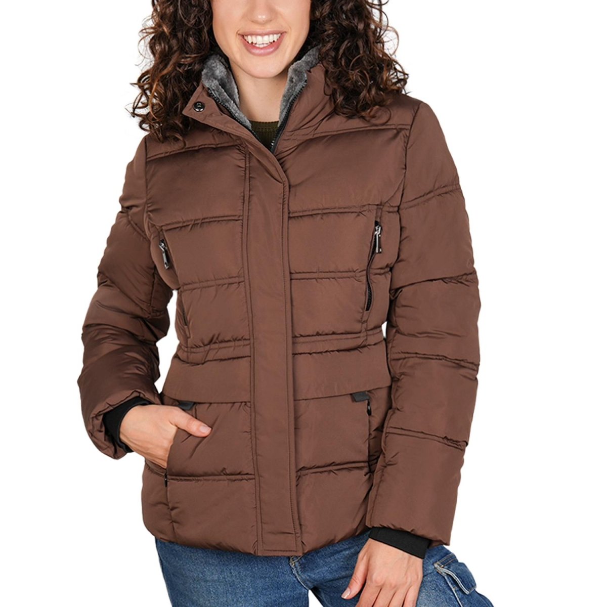 Chamarra corta capitonada para mujer con bolsillos Greenlander - Greenlander