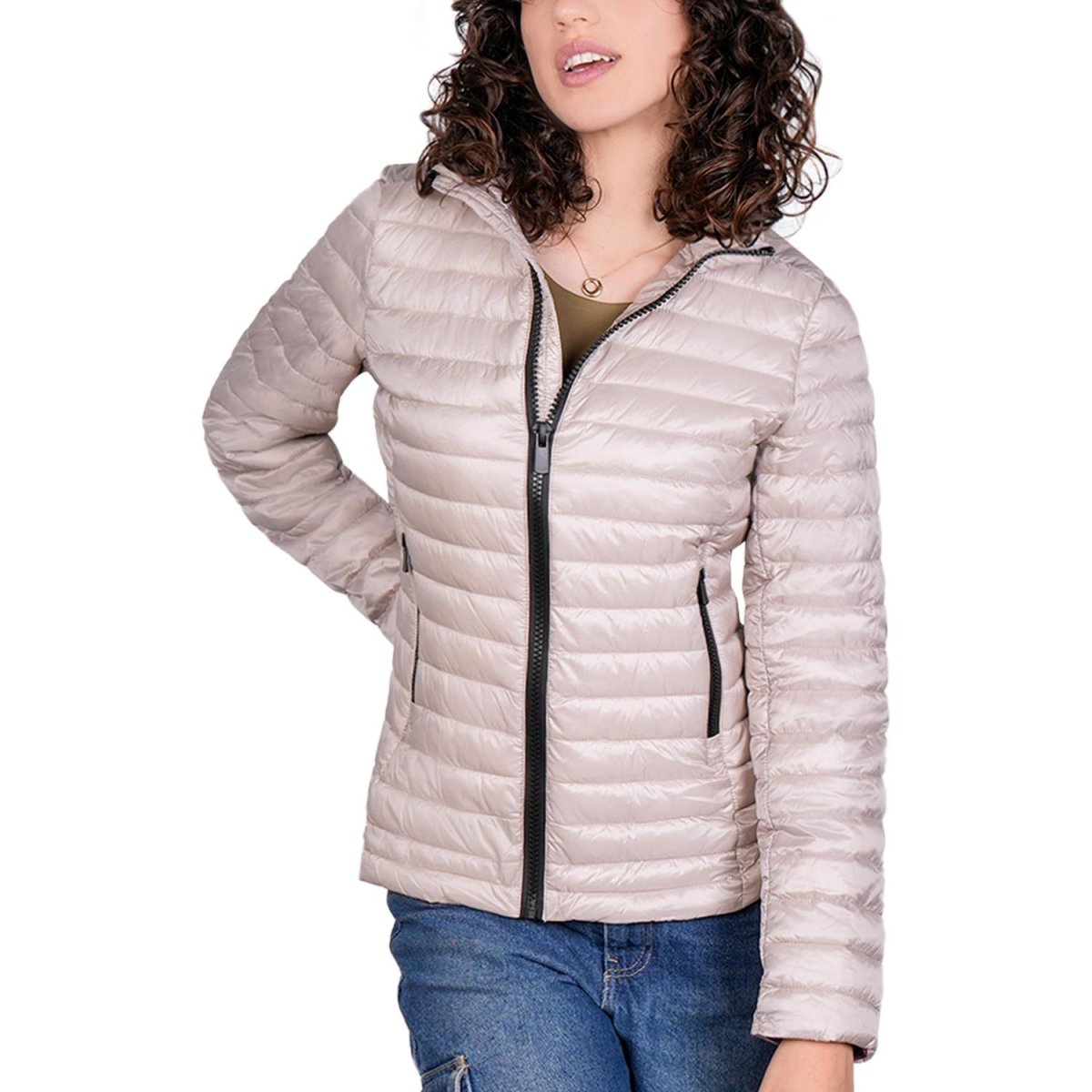 Chamarra corta capitonada para mujer con bolsillos Greenlander - Greenlander