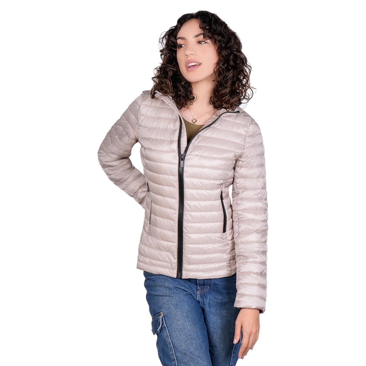 Chamarra corta capitonada para mujer con bolsillos Greenlander - Greenlander
