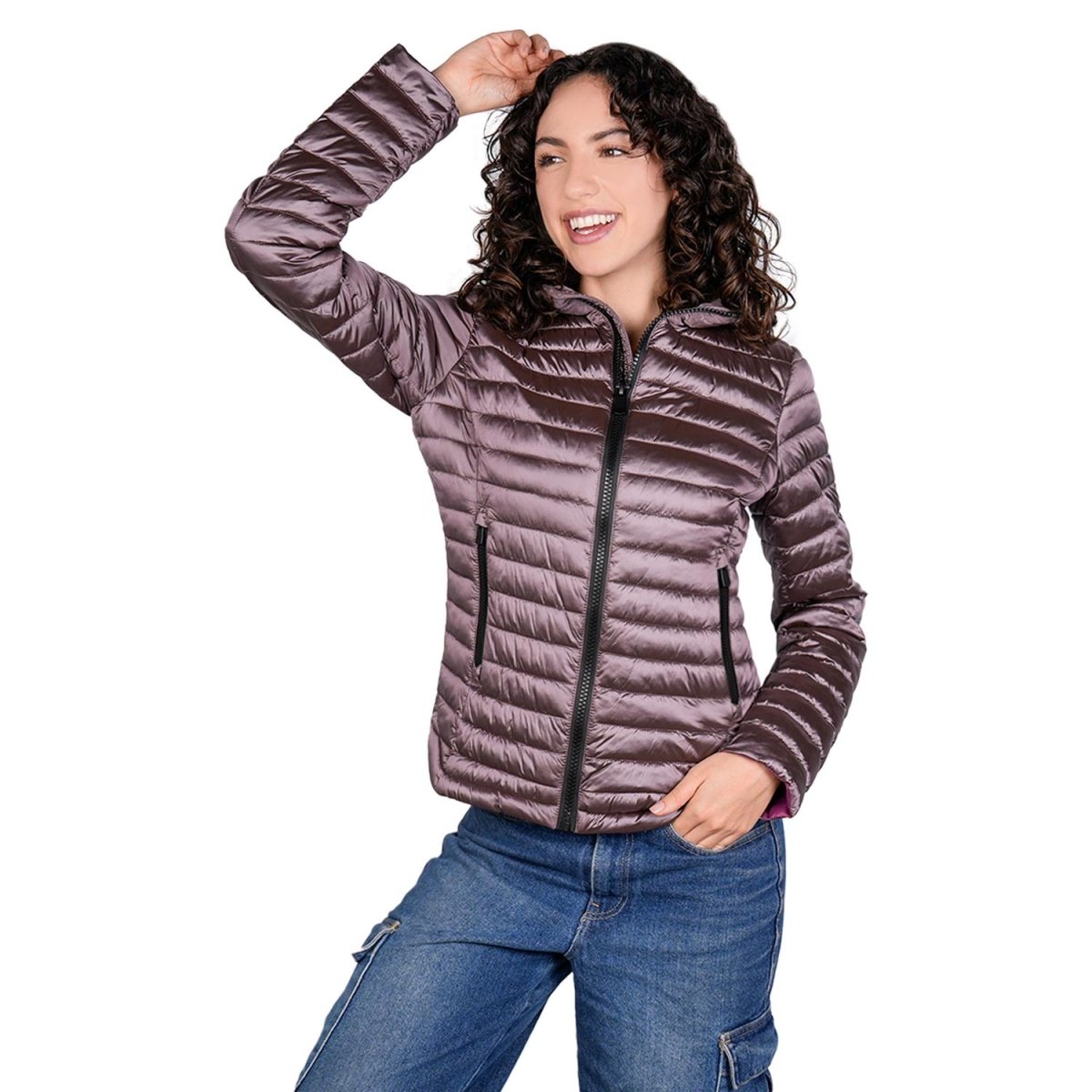 Chamarra corta capitonada para mujer con bolsillos Greenlander - Greenlander