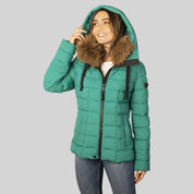 Chamarra corta capitonada para mujer con capucha Greenlander - Greenlander