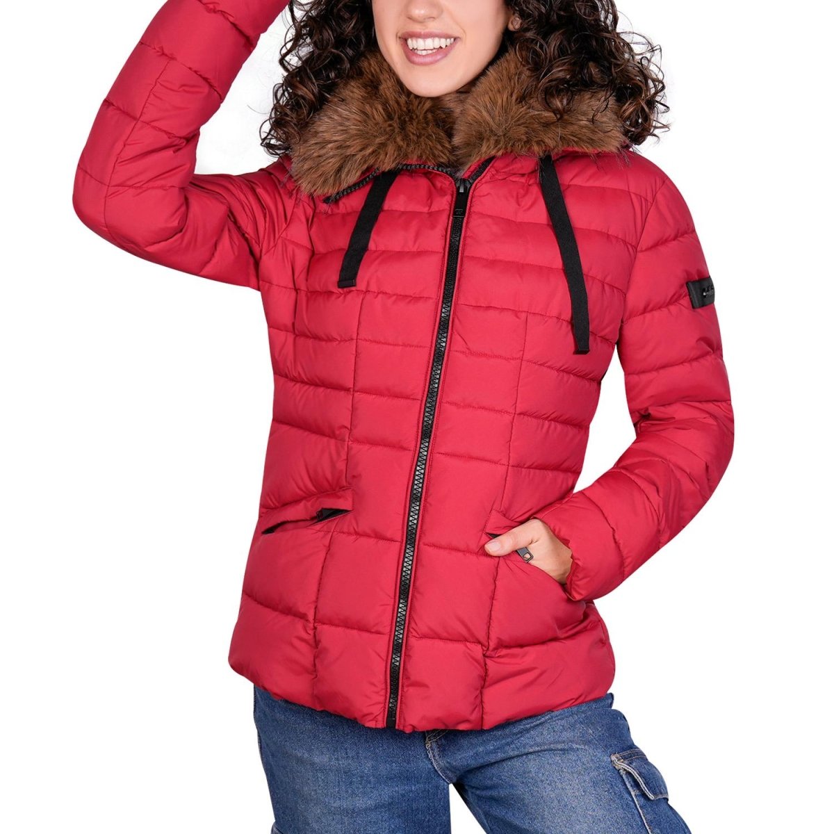 Chamarra corta capitonada para mujer con capucha Greenlander - Greenlander