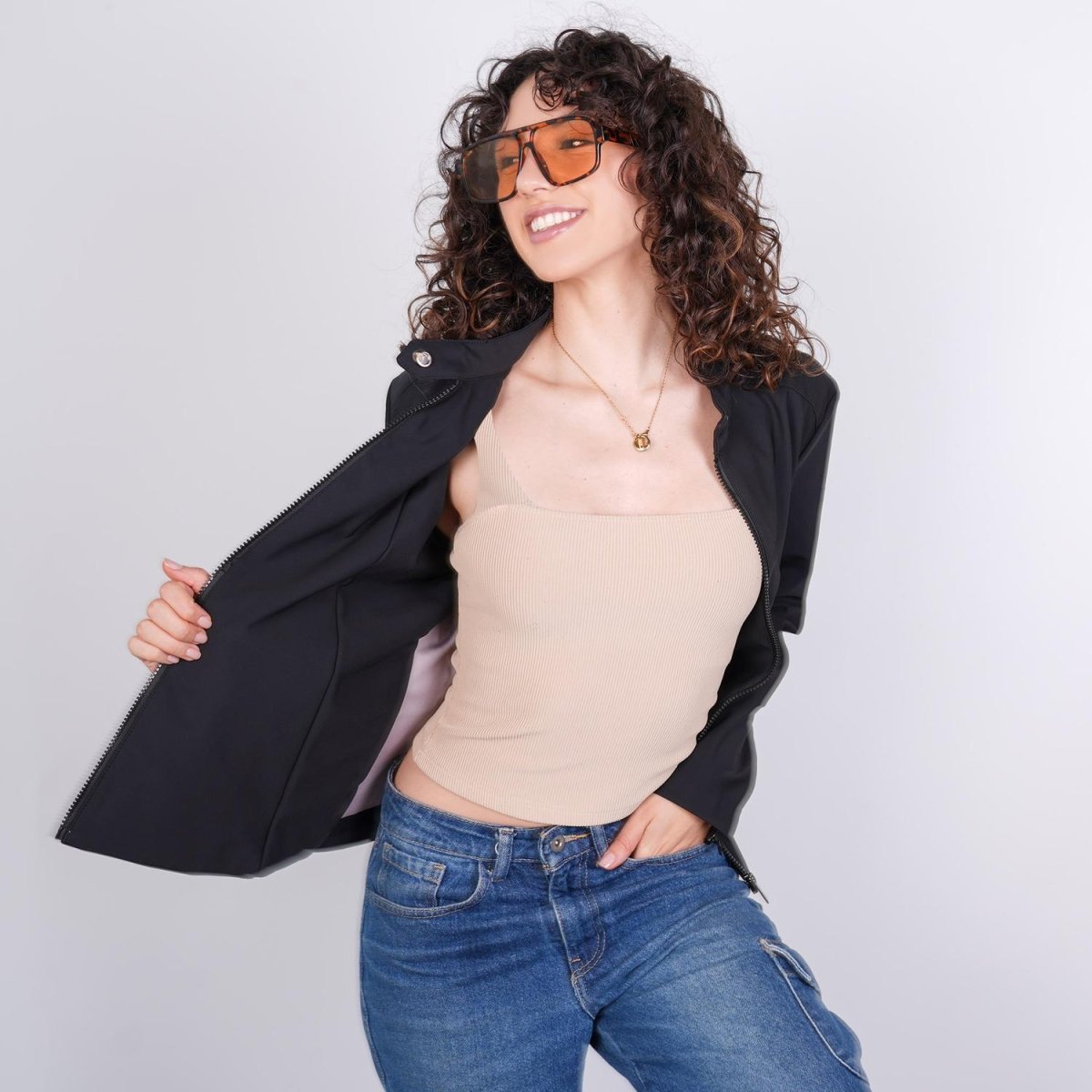 Chamarra corta para mujer con bolsas al costado Greenlander - Greenlander