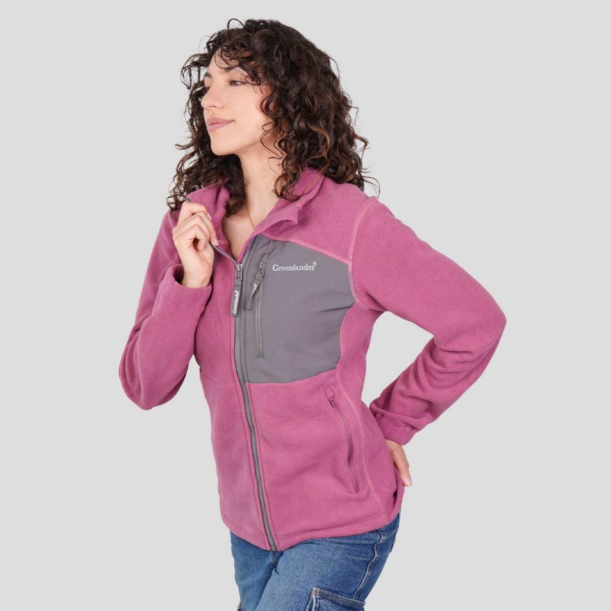 Chamarra de fleece holgado para mujer con bolsillos Greenlander - Greenlander