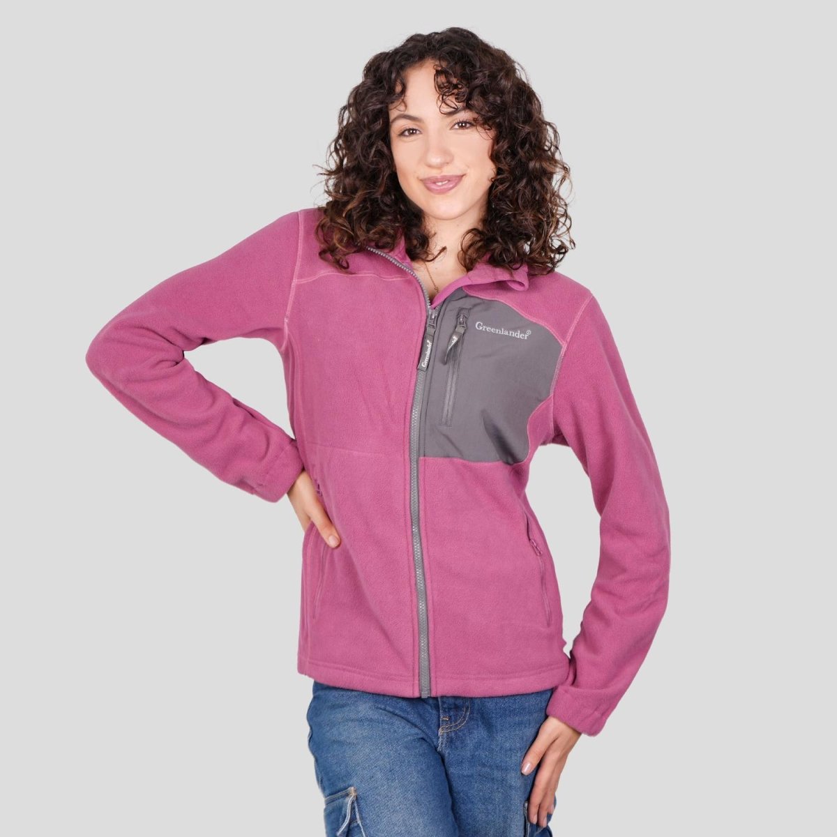 Chamarra de fleece holgado para mujer con bolsillos Greenlander - Greenlander