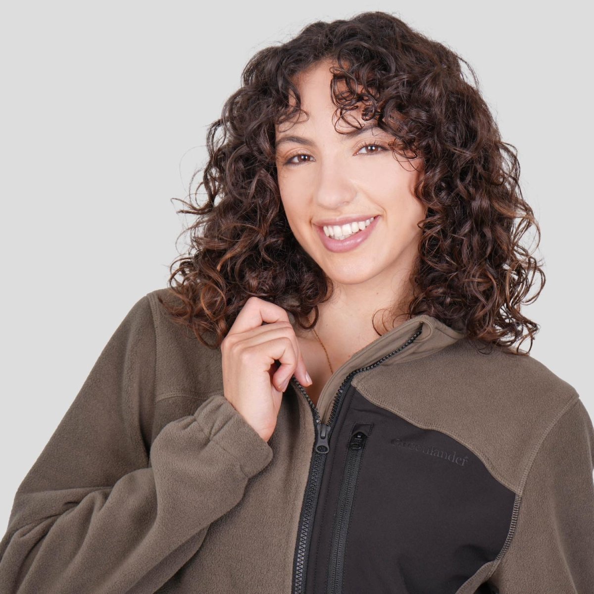 Chamarra de fleece holgado para mujer con bolsillos Greenlander - Greenlander