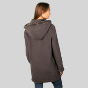 Chamarra de fleece larga para mujer con capucha desmontable Greenlander - Greenlander