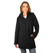 Chamarra de fleece larga para mujer con capucha desmontable Greenlander - Greenlander