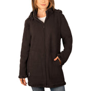 Chamarra de fleece larga para mujer con capucha desmontable Greenlander - Greenlander