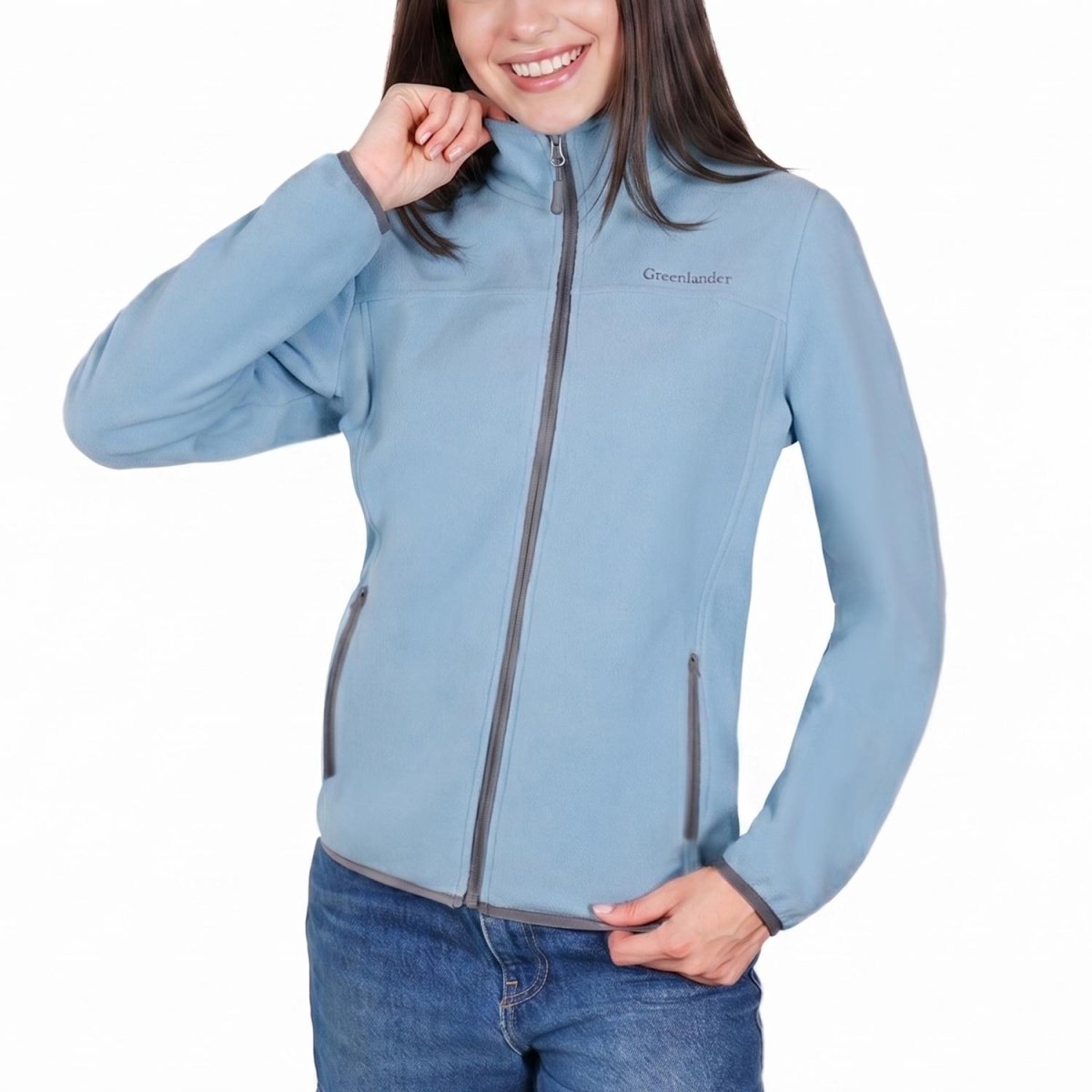 Chamarra de fleece para dama con bolsas al costado Greenlander - Greenlander