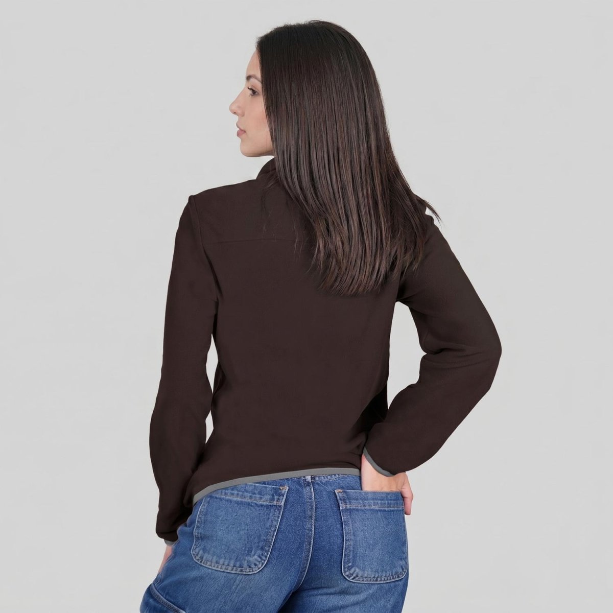 Chamarra de fleece para dama con bolsas al costado Greenlander - Greenlander