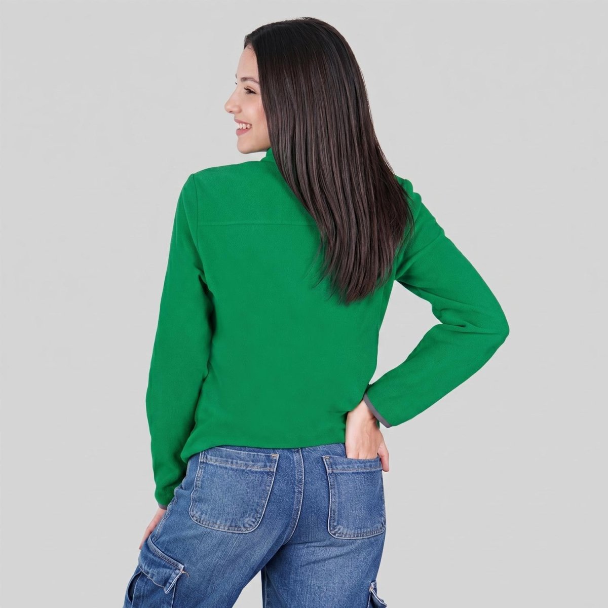Chamarra de fleece para dama con bolsas al costado Greenlander - Greenlander