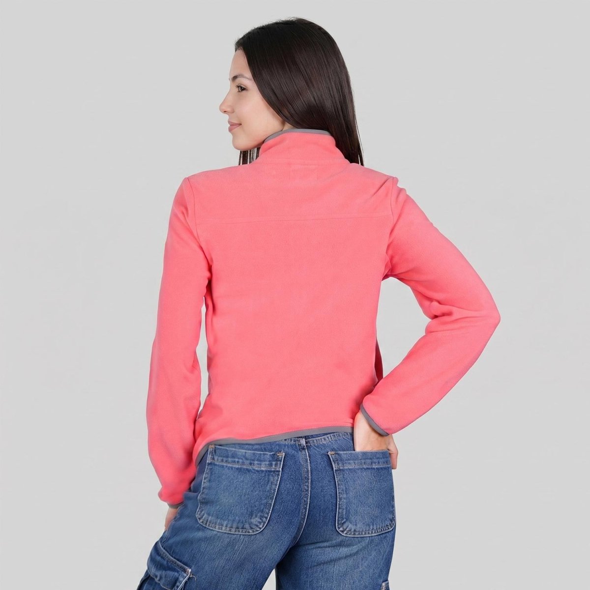 Chamarra de fleece para dama con bolsas al costado Greenlander - Greenlander