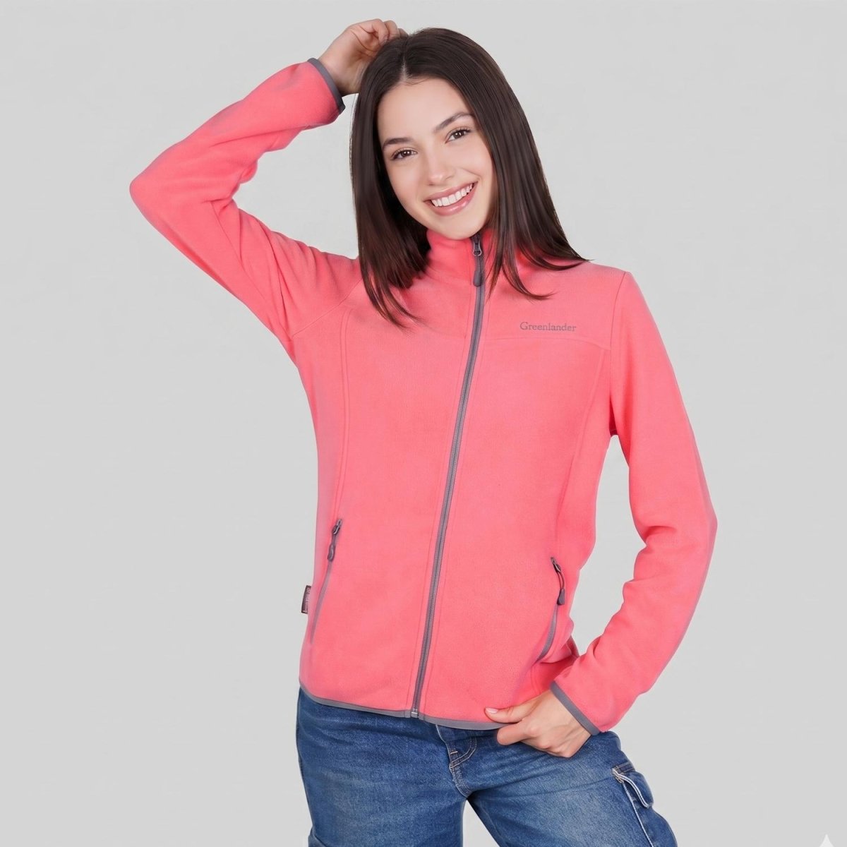 Chamarra de fleece para dama con bolsas al costado Greenlander - Greenlander