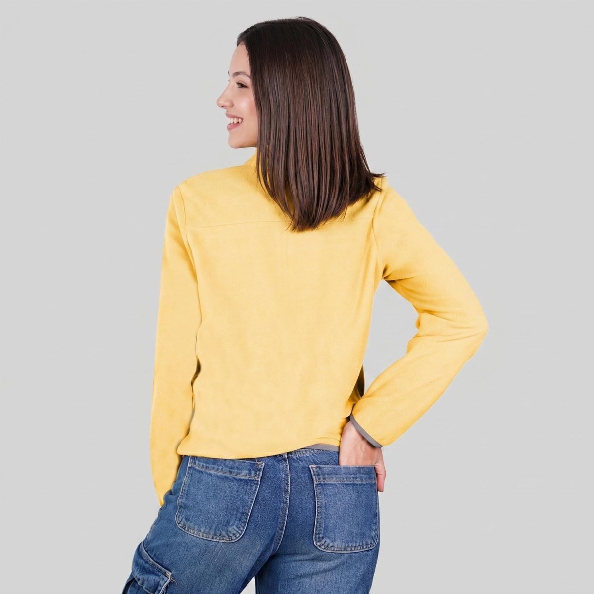 Chamarra de fleece para dama con bolsas al costado Greenlander - Greenlander
