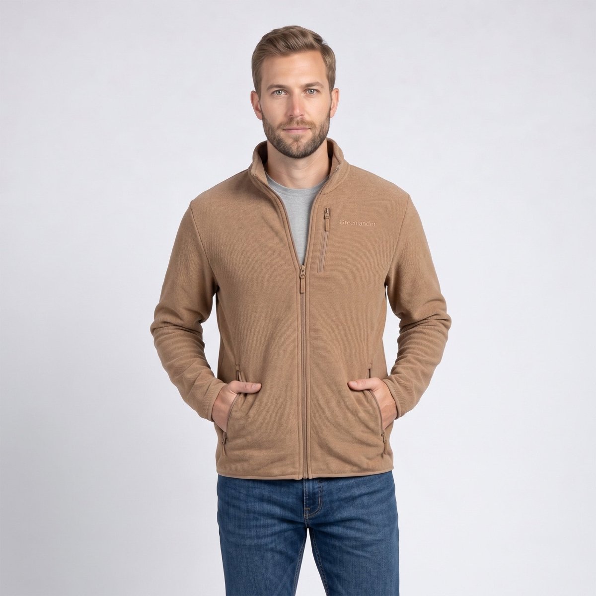 Chamarra de fleece para hombre con abertura en pulgar | Greenlander México - The Original Greenlander