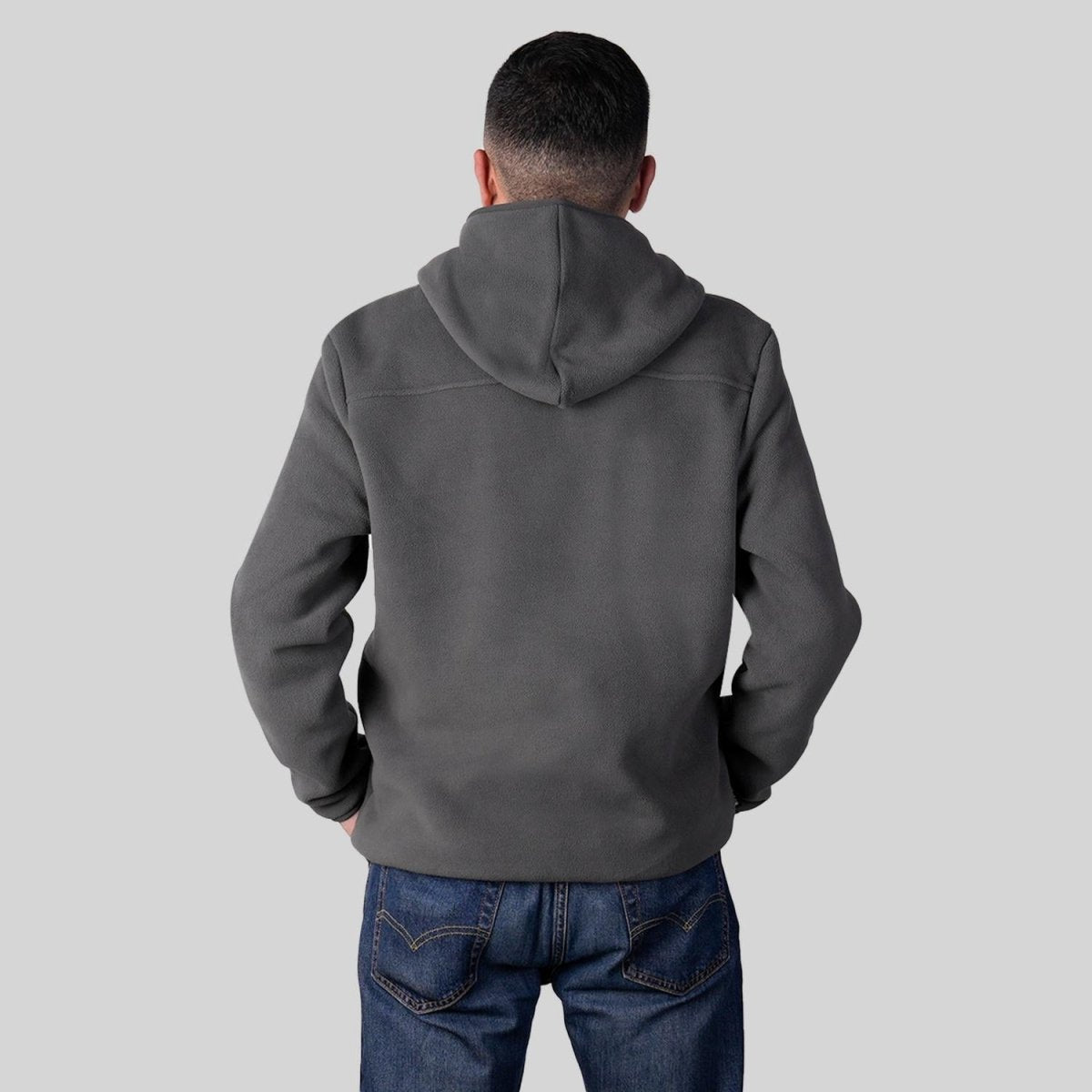 Chamarra de fleece para hombre con bolsillos y gorro integrado Greenlander - Greenlander