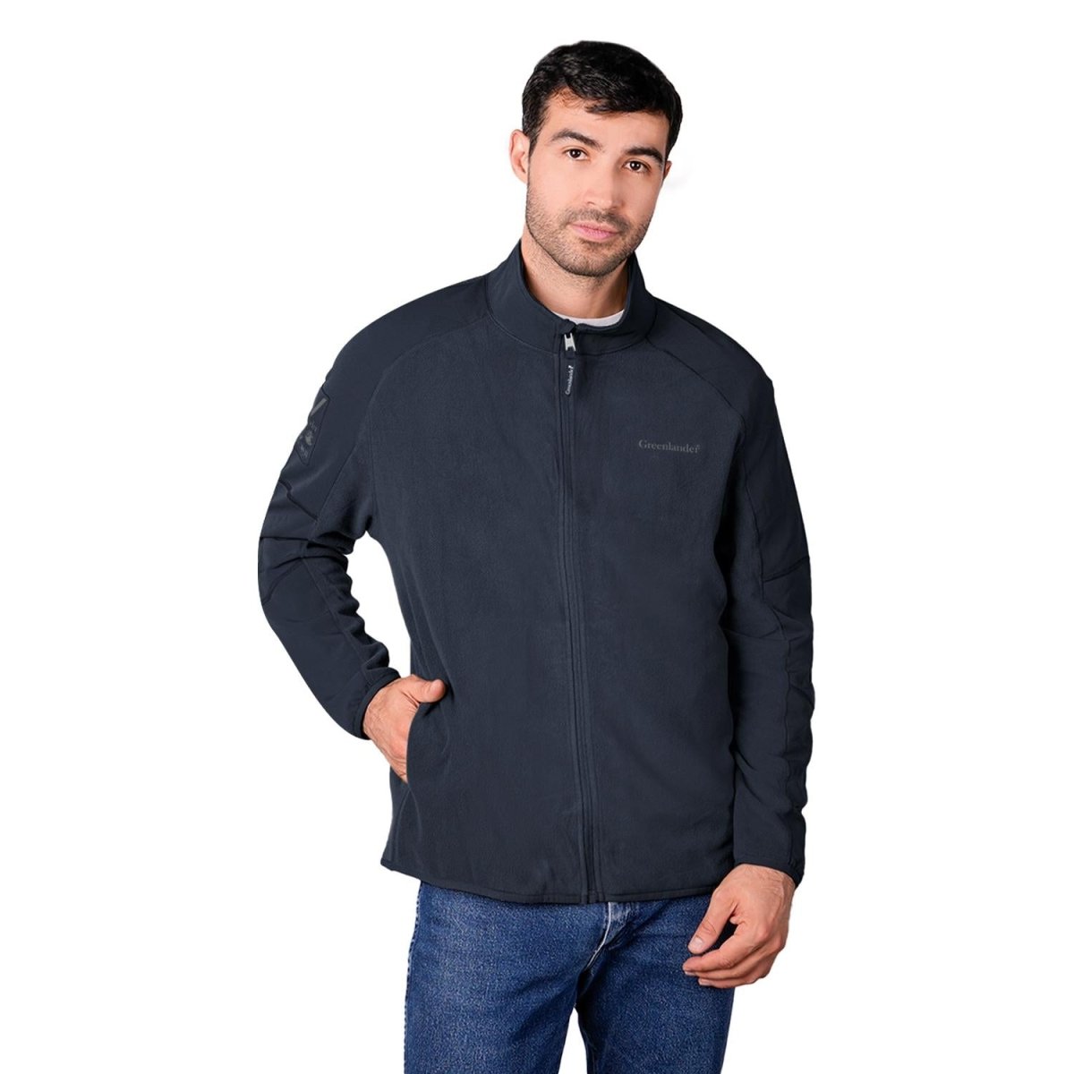 Chamarra de fleece para hombre con bolsillos y mangas raglan Greenlander - Greenlander