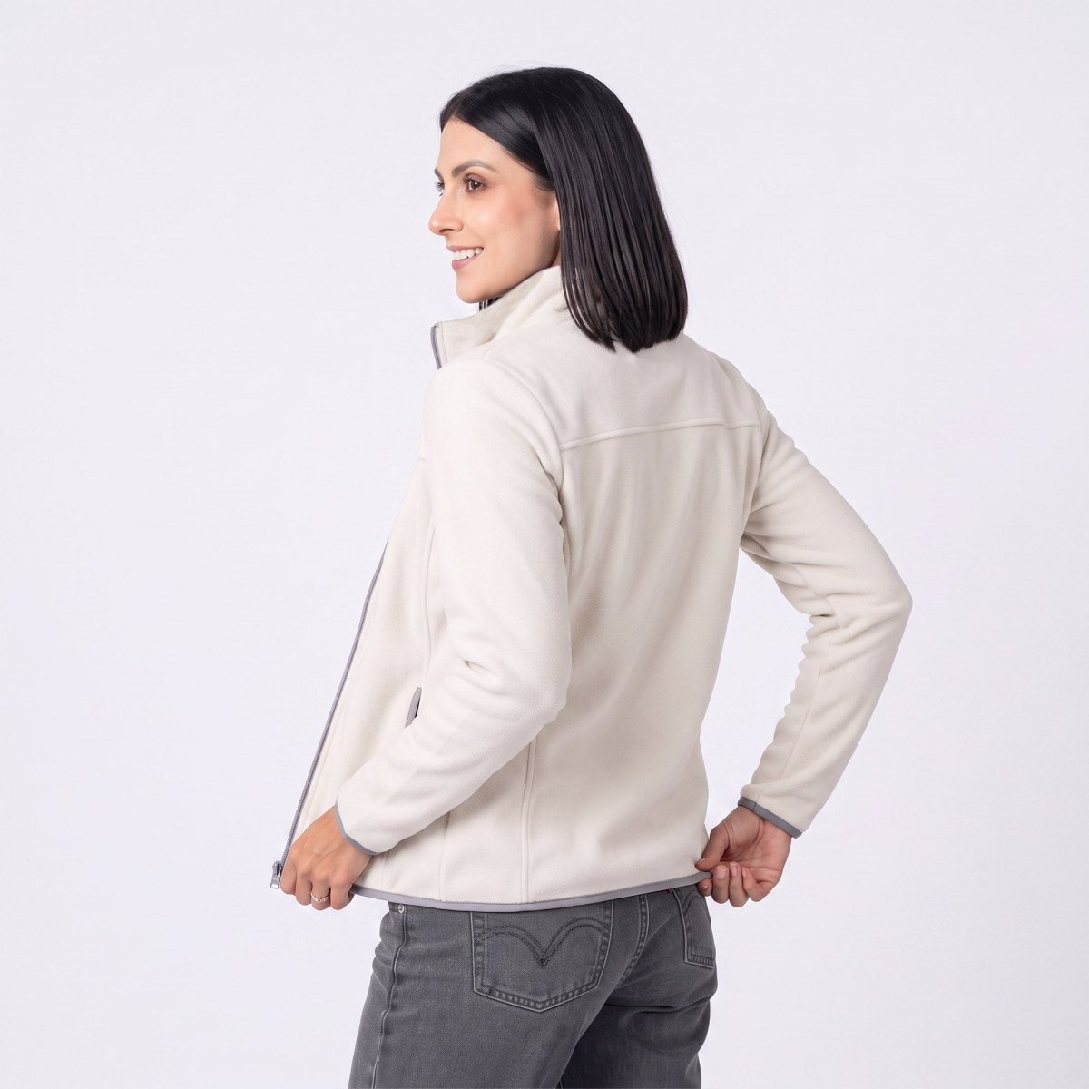Chamarra de fleece para mujer con bolsas y gorro | Greenlander México - Greenlander