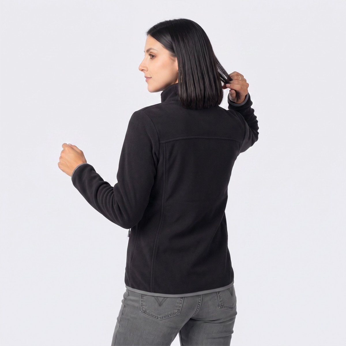 Chamarra de fleece para mujer con bolsas y gorro | Greenlander México - Greenlander