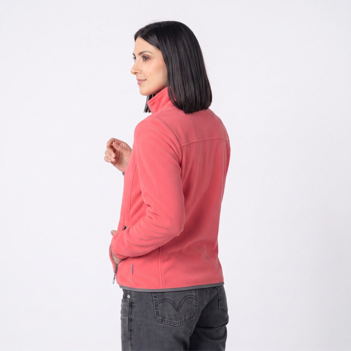 Chamarra de fleece para mujer con bolsas y gorro | Greenlander México - Greenlander