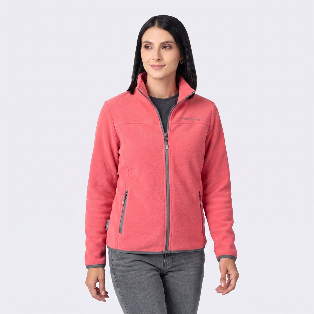 Chamarra de fleece para mujer con bolsas y gorro | Greenlander México - Greenlander