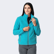 Chamarra de fleece para mujer con bolsas y gorro | Greenlander México - Greenlander