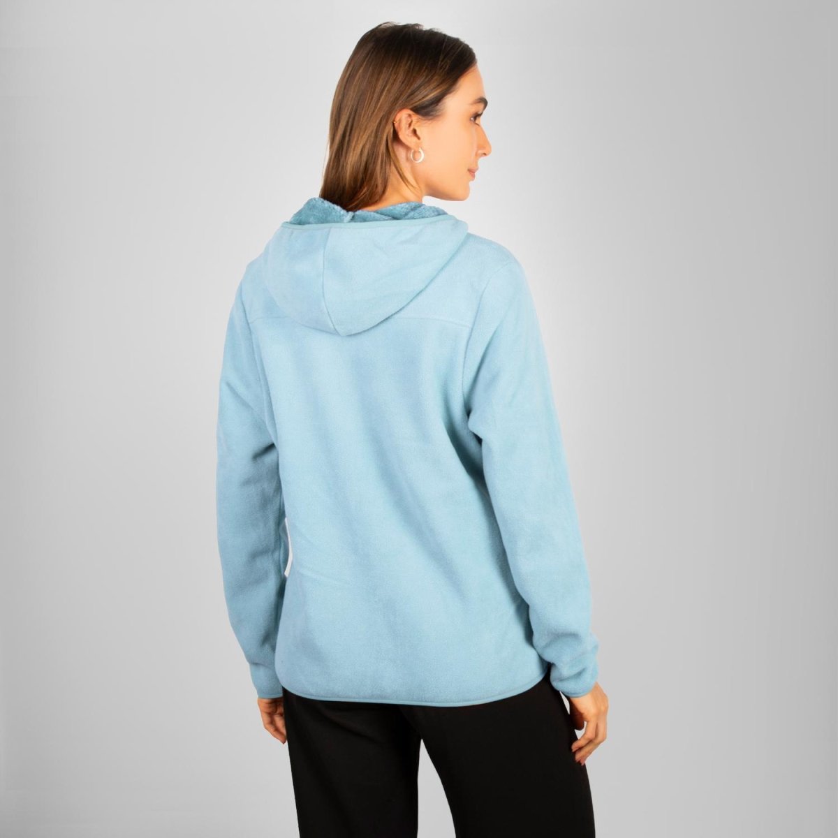 Chamarra de fleece para mujer con bolsillos y gorro integrado Greenlander - Greenlander