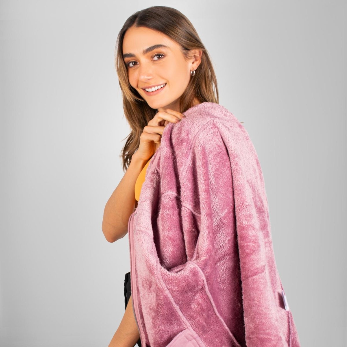 Chamarra de fleece para mujer con bolsillos y gorro integrado Greenlander - Greenlander