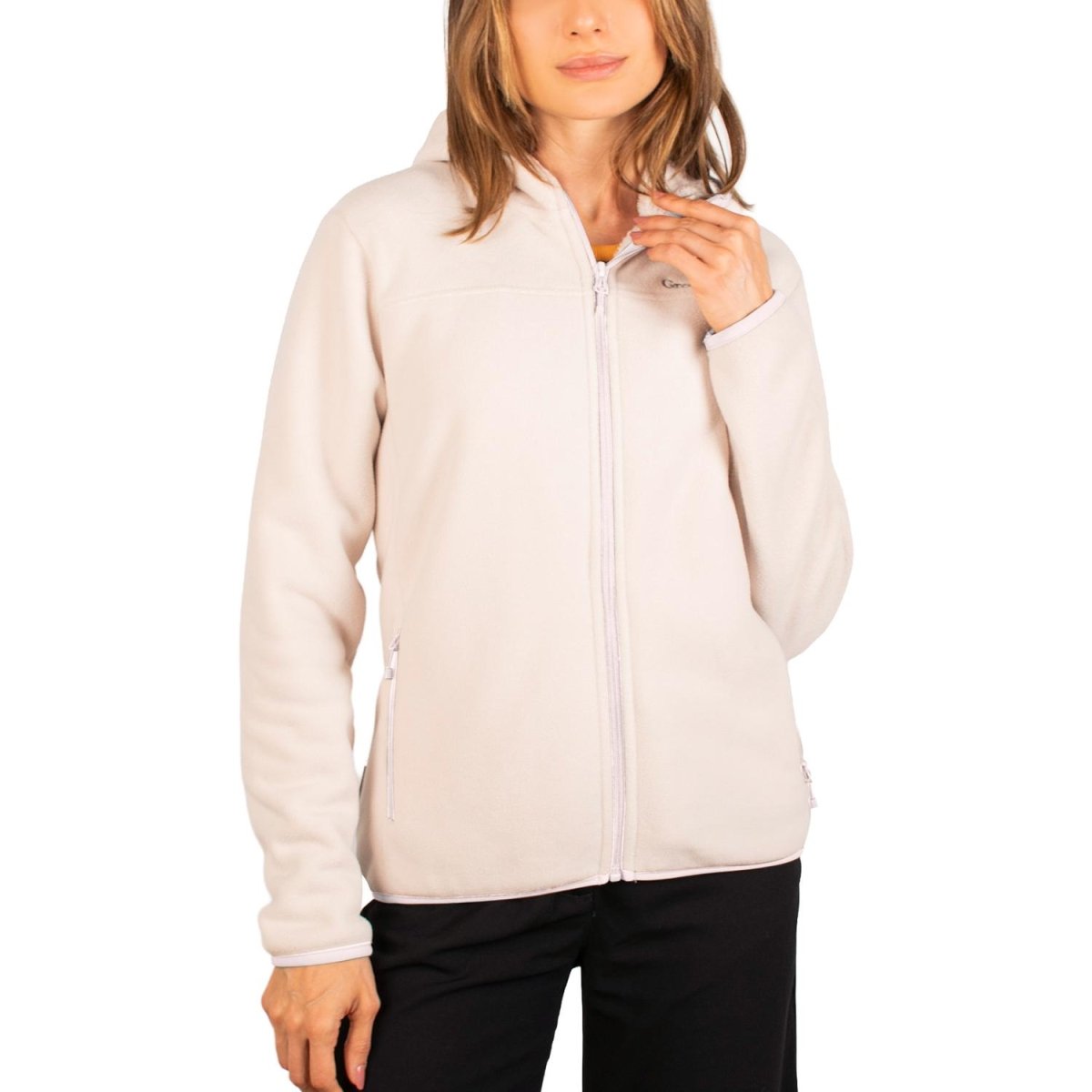 Chamarra de fleece para mujer con bolsillos y gorro integrado Greenlander - Greenlander