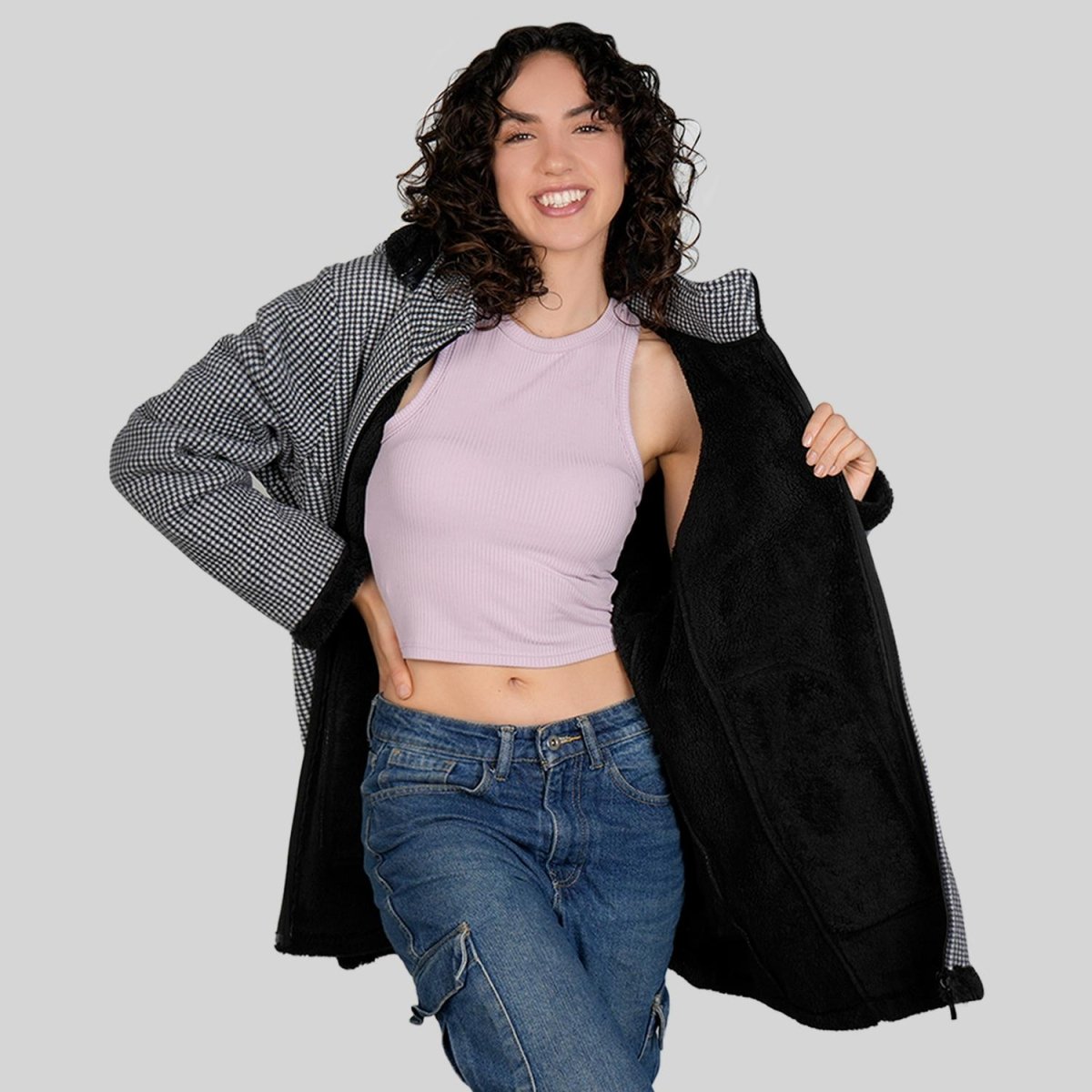 Chamarra de Fleece para mujer con capucha desmontable Greenlander - Greenlander