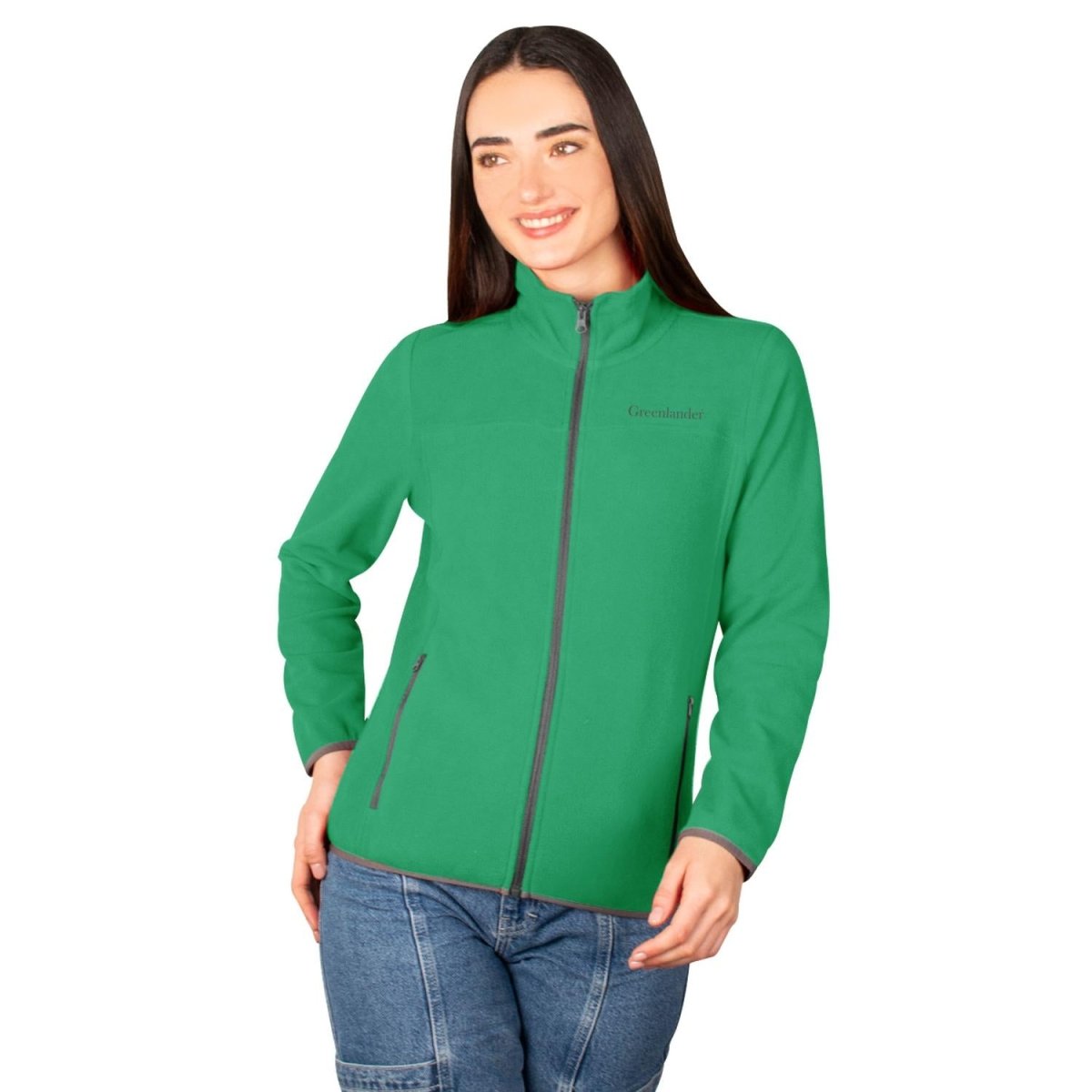 Chamarra de fleece para mujer con cuello alto y bolsillos Greenlander - Greenlander
