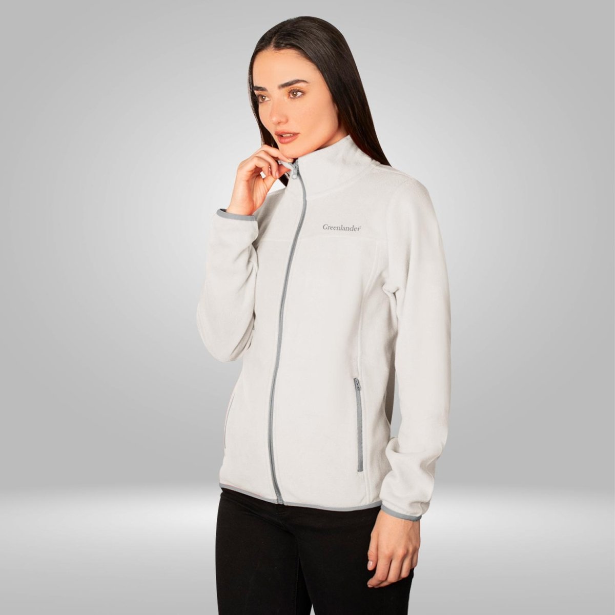 Chamarra de fleece para mujer con cuello alto y bolsillos Greenlander - Greenlander