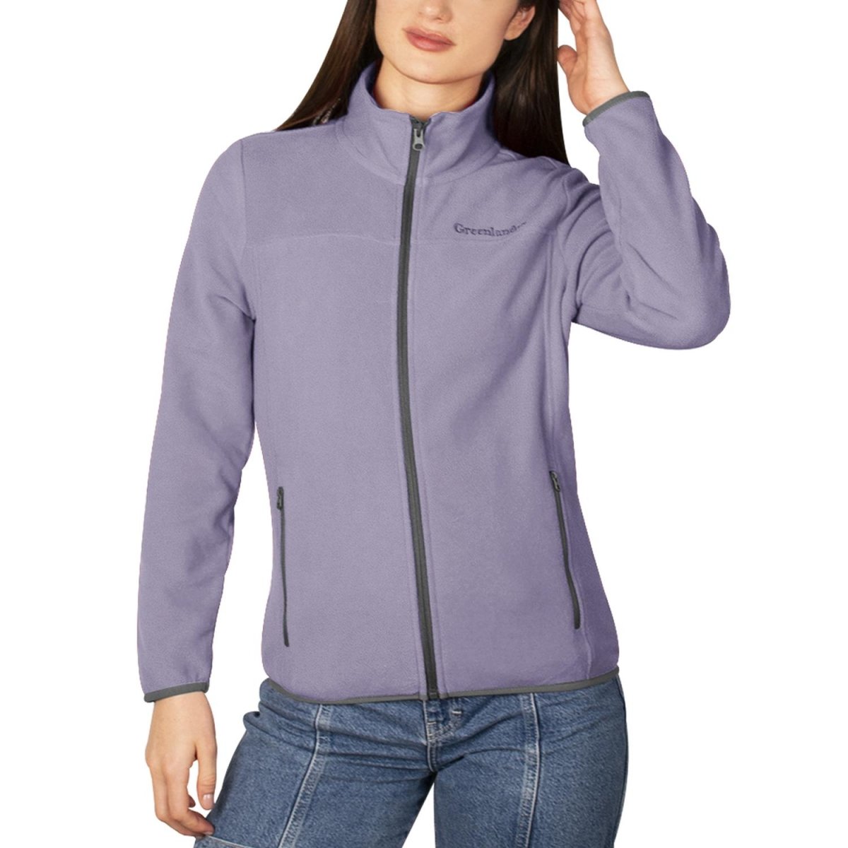 Chamarra de fleece para mujer con cuello alto y bolsillos Greenlander - Greenlander