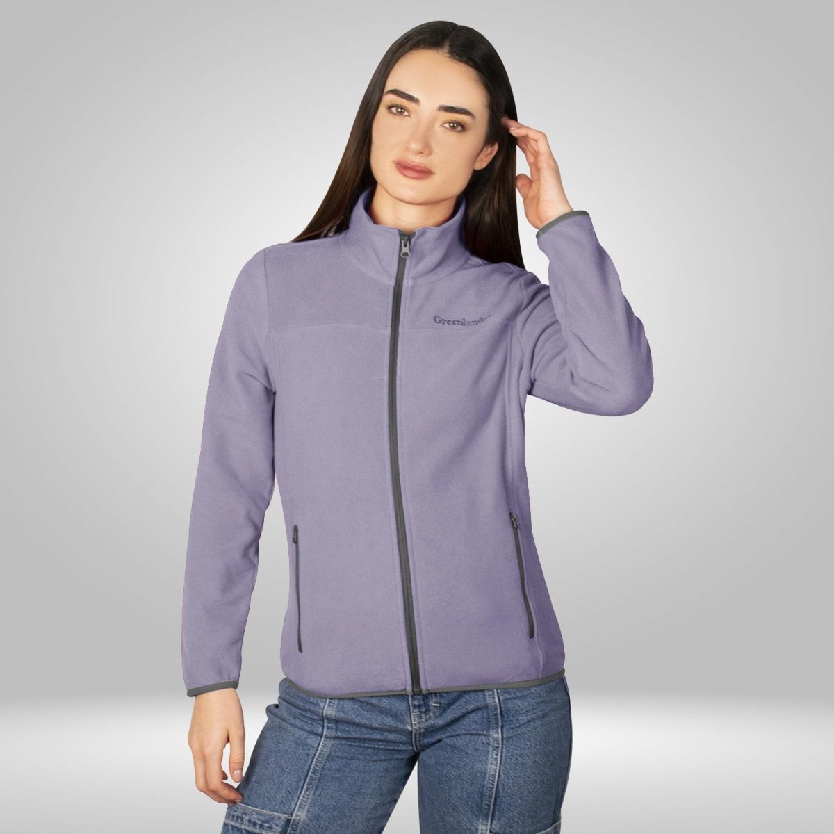 Chamarra de fleece para mujer con cuello alto y bolsillos Greenlander - Greenlander